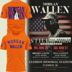 Clemson Tigers X Morgan Wallen Still The Problem Tour 2026 Limited T-Shirt Fan Collection