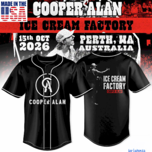 Cooper Alan Ice Cream Factory Custom Baseball Jersey Fan Collection Gift