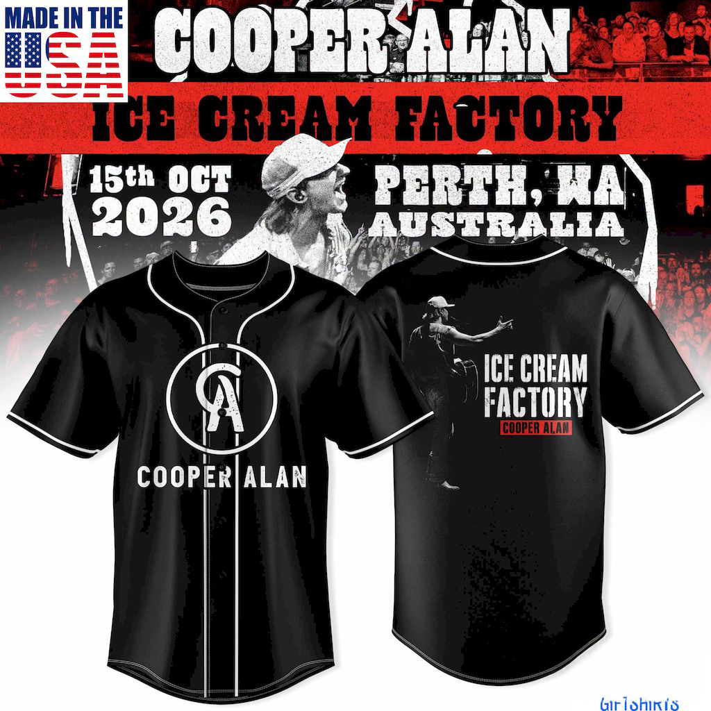 Cooper Alan Ice Cream Factory Custom Baseball Jersey Fan Collection Gift