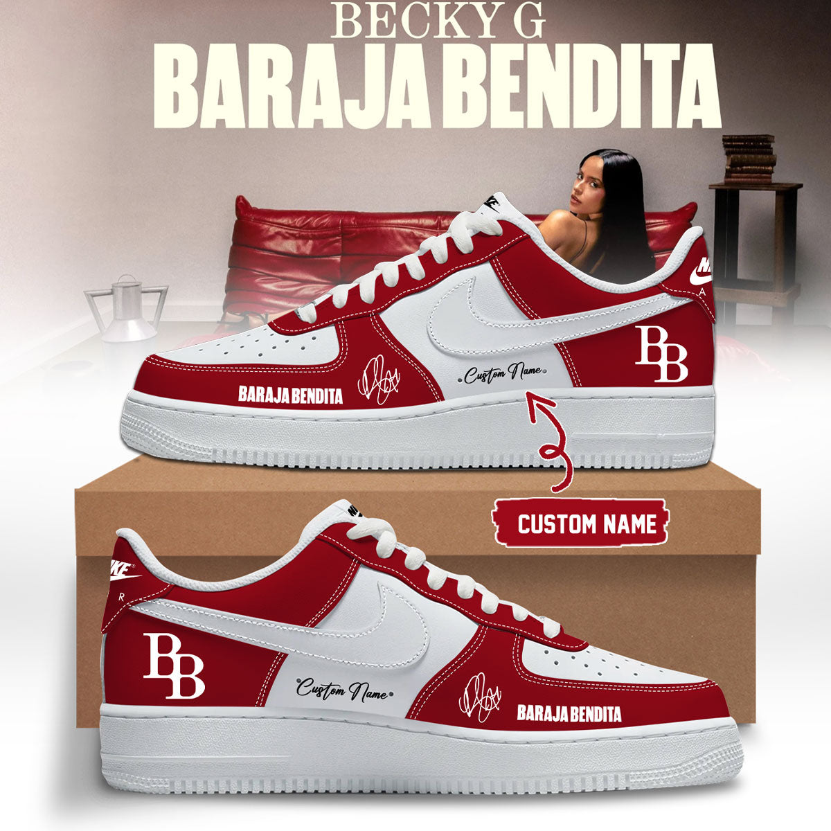 Becky G Baraja Bendita Signature Limited Edition Sneakers Music Fan Collection