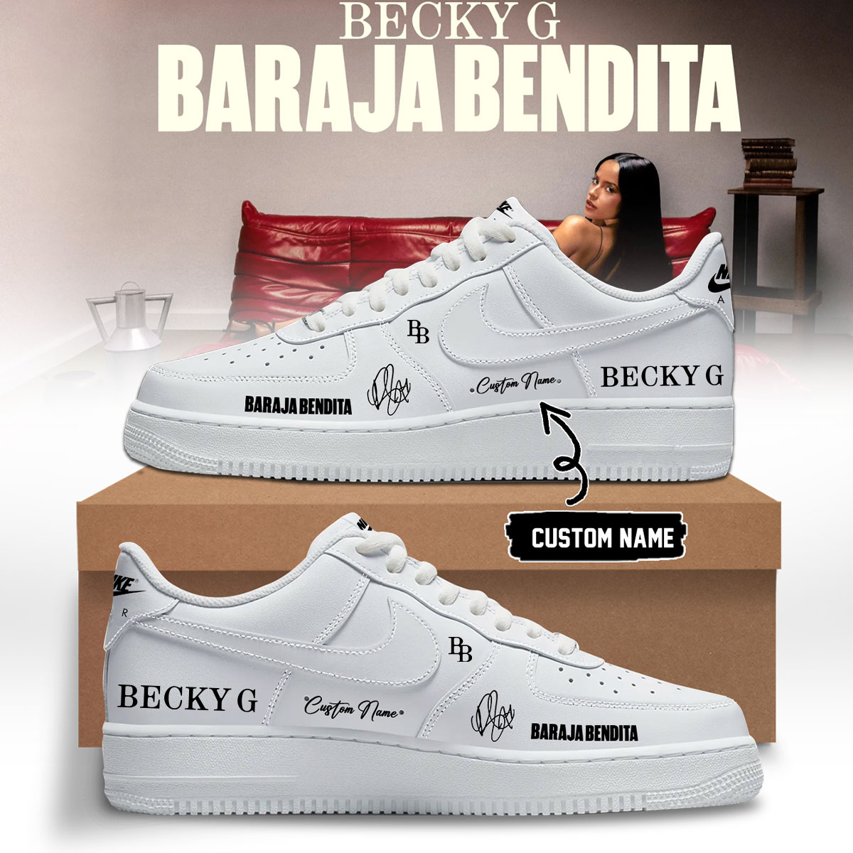 Becky G Baraja Bendita Signature Limited Edition Sneakers Premium Fan Collection