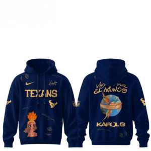 Houston Texans X Karol G Viajando Por El Mundo Tropitour 2026 Edition Hoodie
