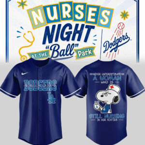 Los Angeles Dodgers Nurse Night Limited Baseball Jersey Fan Edition