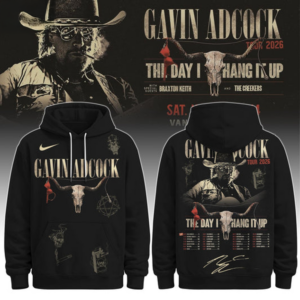 Gavin Adcock Steer Skull Distressed Fleece Premium Hoodie Collection