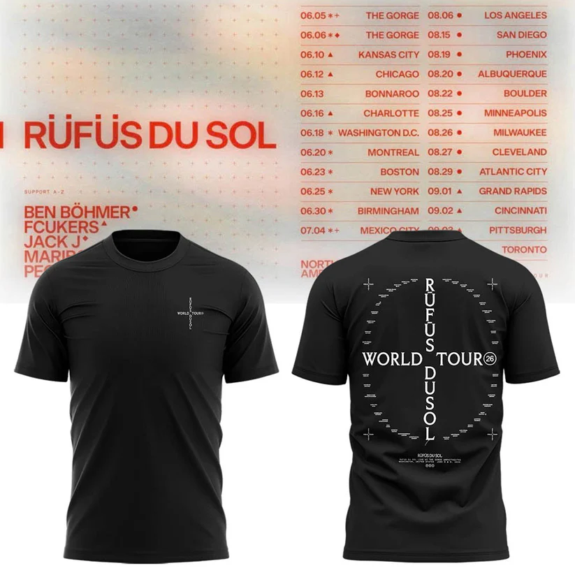 Limited Edition North America Tour 2026 Graphic T-Shirt Concert Fan Shirt