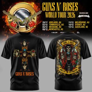 Guns N Roses World Tour 2026 Limited Merchandise T-Shirt
