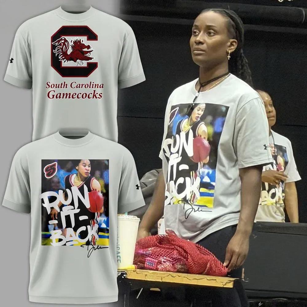South Carolina Gamecocks Basketball Run It Back Graphic T-Shirt Fan Apparel