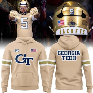 Georgia Tech Yellow Jackets Wordmark Uniform Hoodie College Fan Apparel