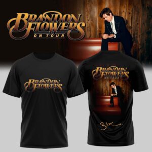 Brandon Flowers On Tour 2026 Signature Concert T-Shirt Limited Merchandise