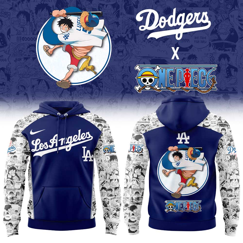 Los Angeles Dodgers Straw Hats One Piece Night Limited Edition Hoodie