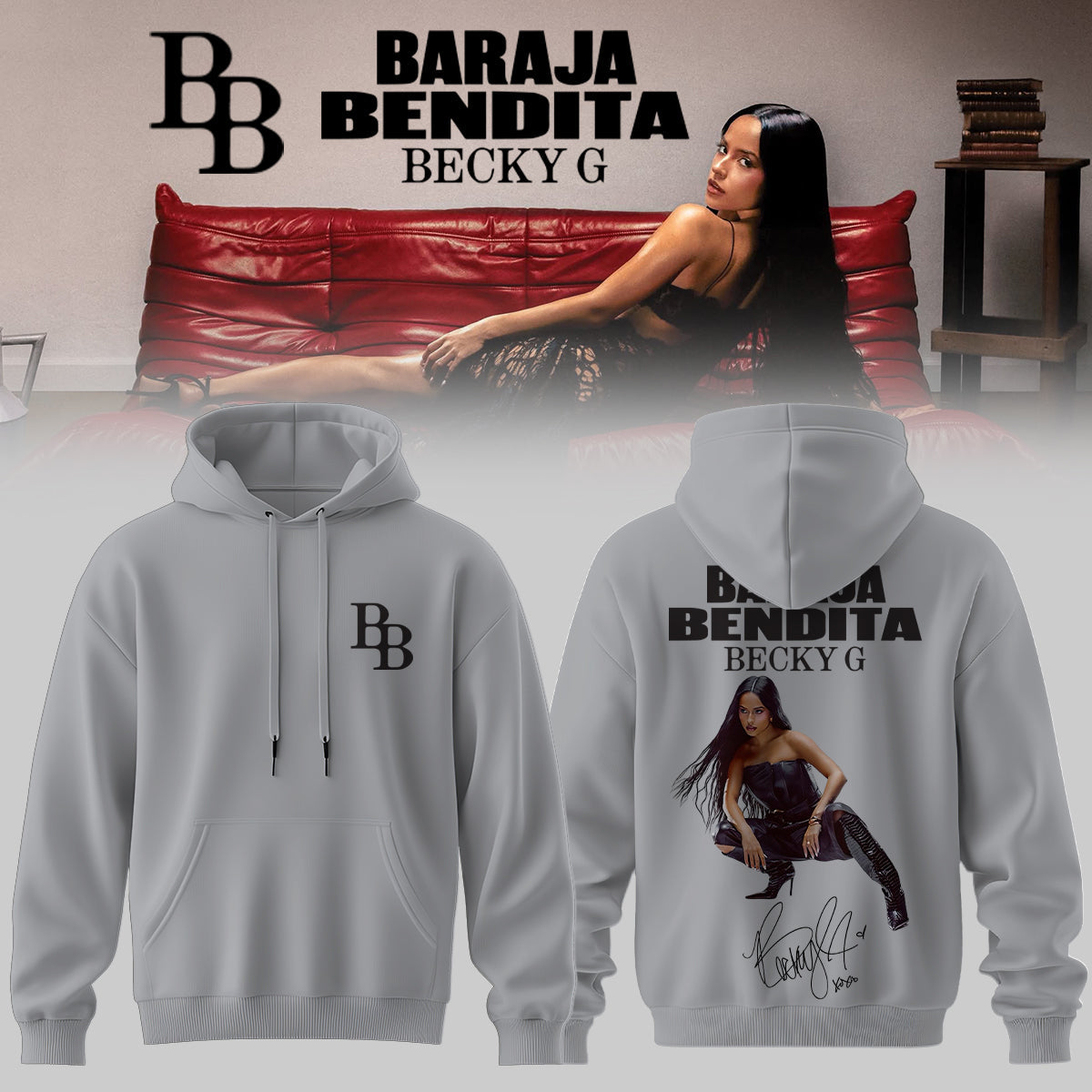 Becky G Baraja Bendita Signature Limited Edition Hoodie Premium Music Fan Collection