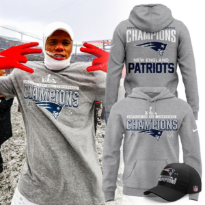Mens New England Patriots Nike 2026 Afc Champions Locker Room Trophy Collection Hoodie