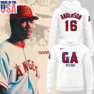 Los Angeles Angels Garret Anderson Tribute Limited Hoodie Fan Collection Gift