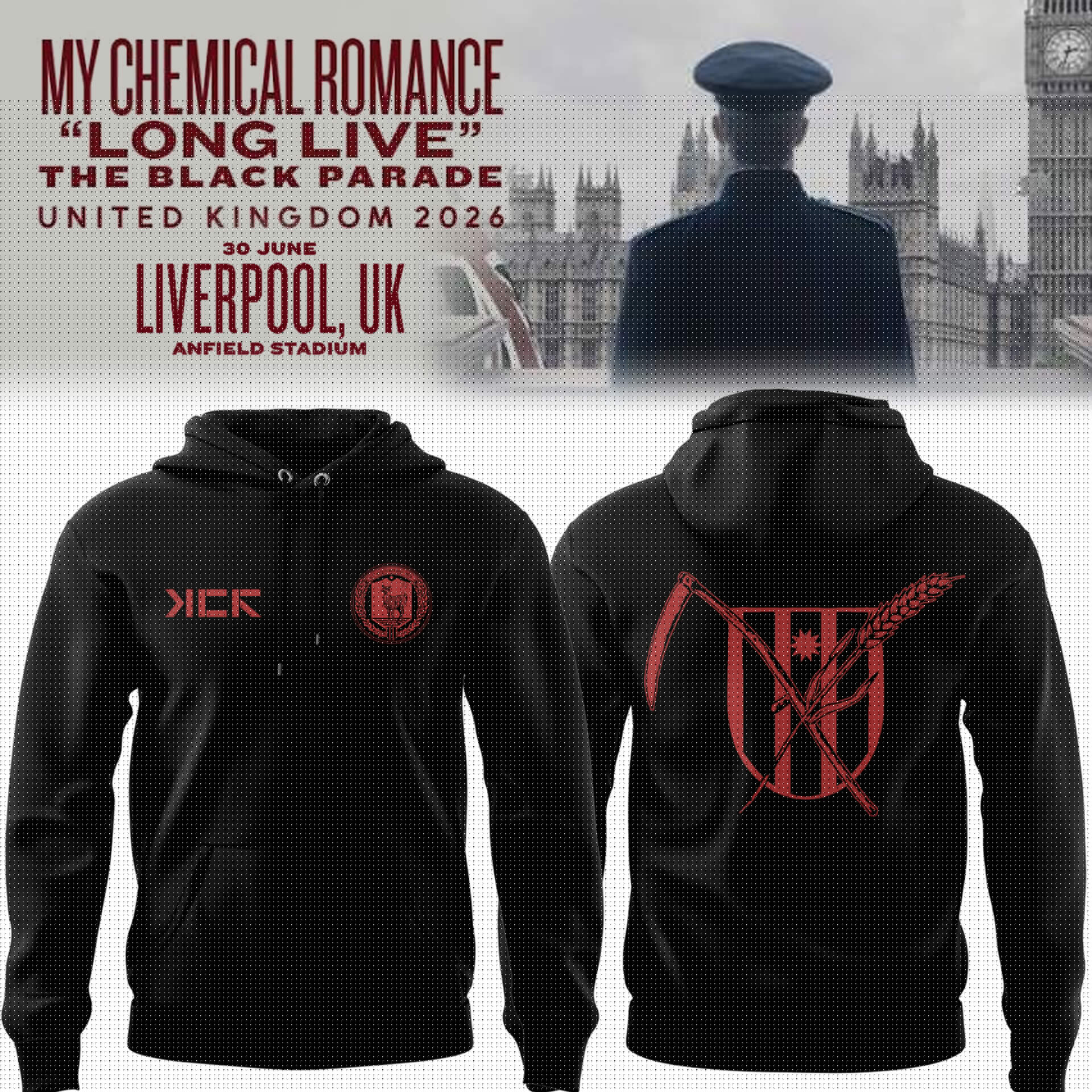 My Chemical Romance The Black Parade Tour 2026 Premium Concert Hoodie Collection