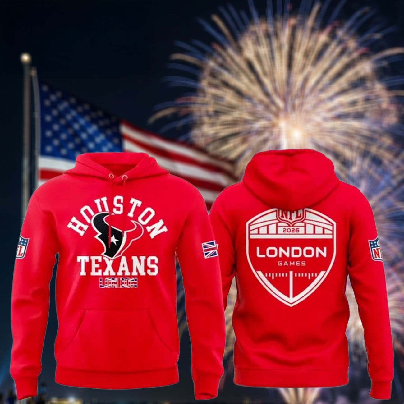 Houston Texans Nfl London Game 2026 Edition Hoodie