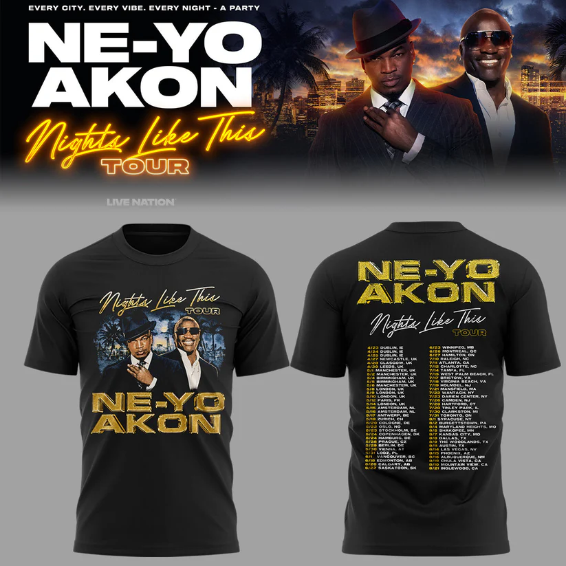 Nights Like This Tour 2026 Premium Concert Graphic Shirt Official Fan Collection