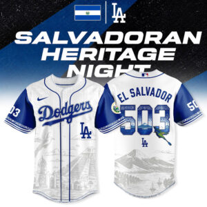 Los Angeles Dodgers Salvadoran Heritage Night Premium Jersey Edition