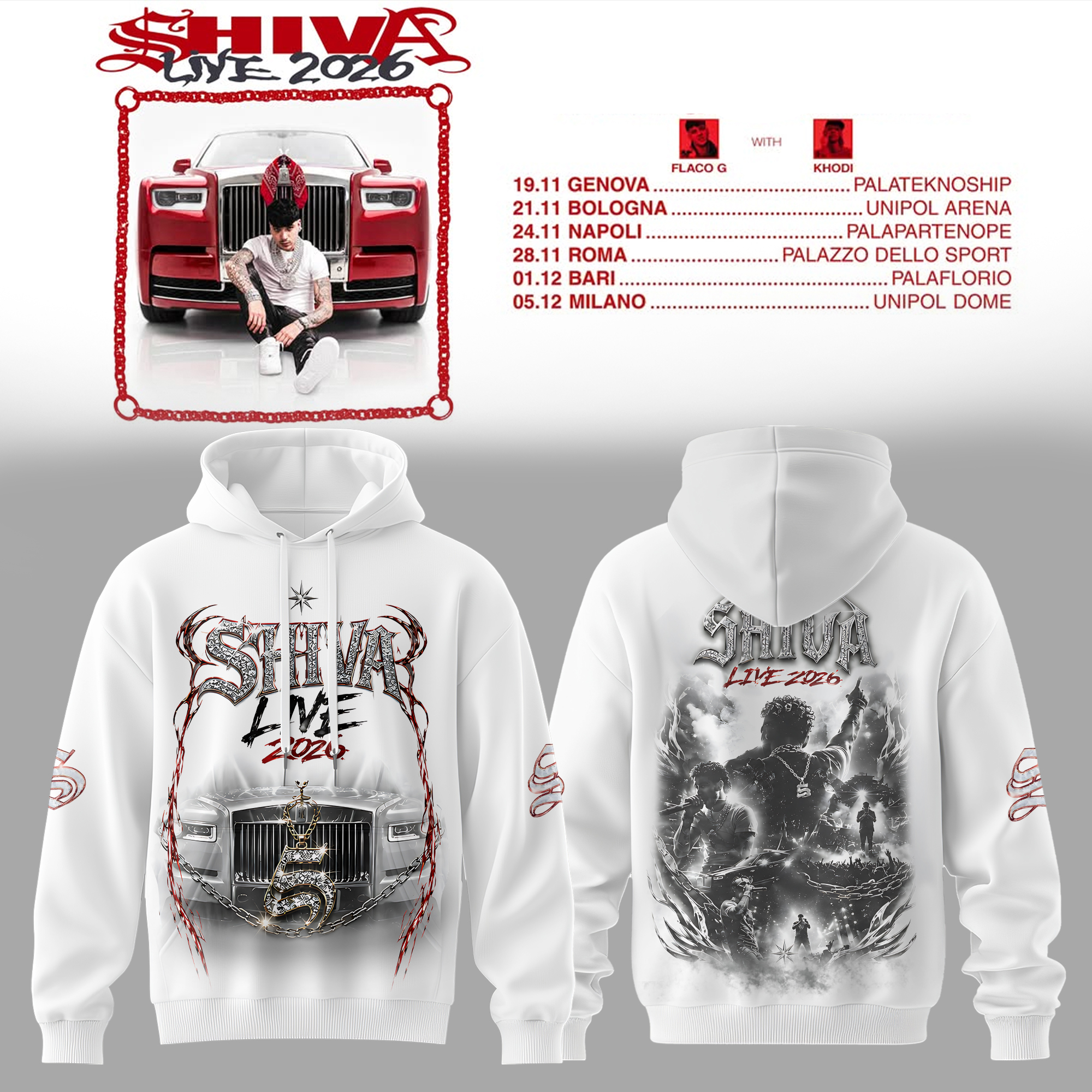 Shiva Live Tour 2026 Exclusive Fan Hoodie