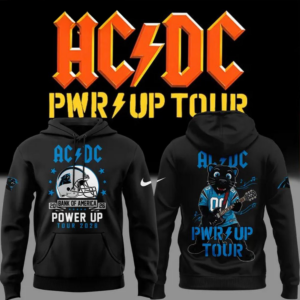 Acdc X Carolina Panthers Power Up Tour 2026 Mascot Hoodie Fan Collection