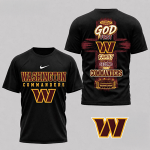 Washington Commanders Nfl Faith Family Team Pride 3D Shirt Christian Fan Collection Game Day Apparel Gift For Football Fans