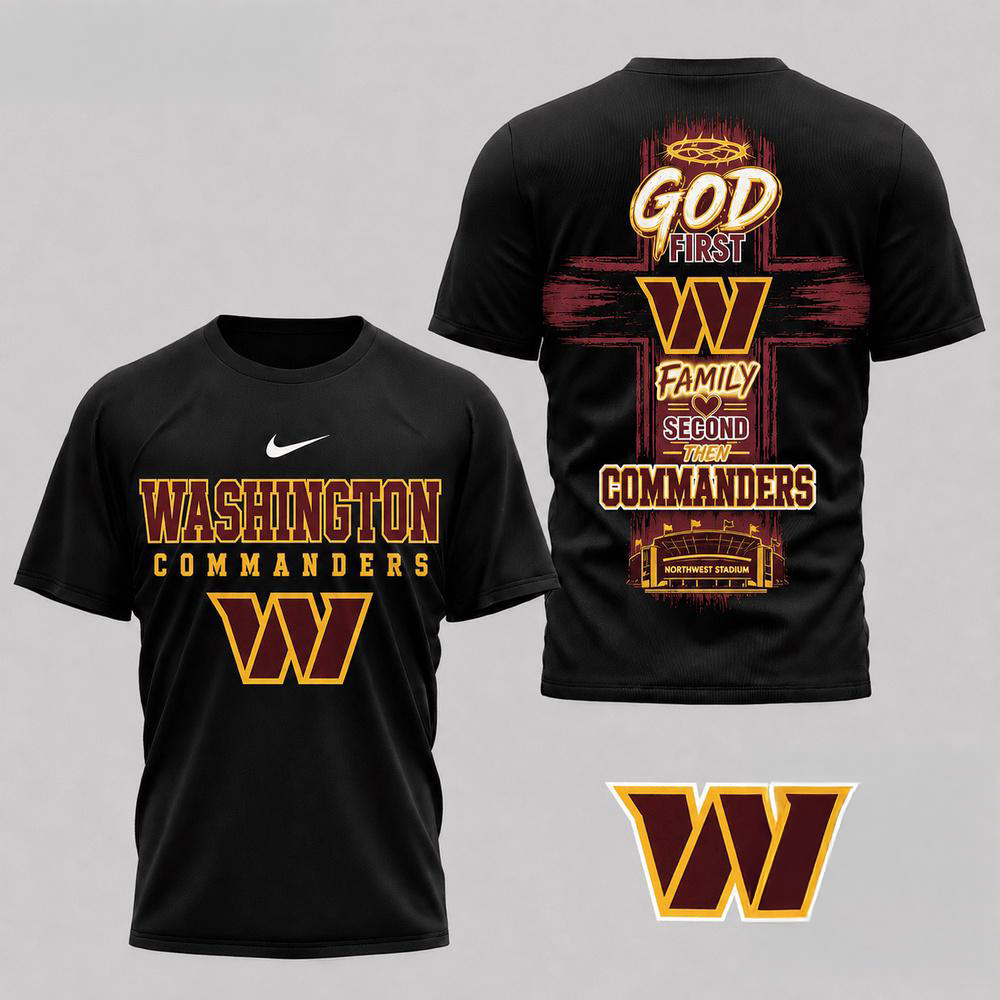 Washington Commanders Nfl Faith Family Team Pride 3D Shirt Christian Fan Collection Game Day Apparel Gift For Football Fans
