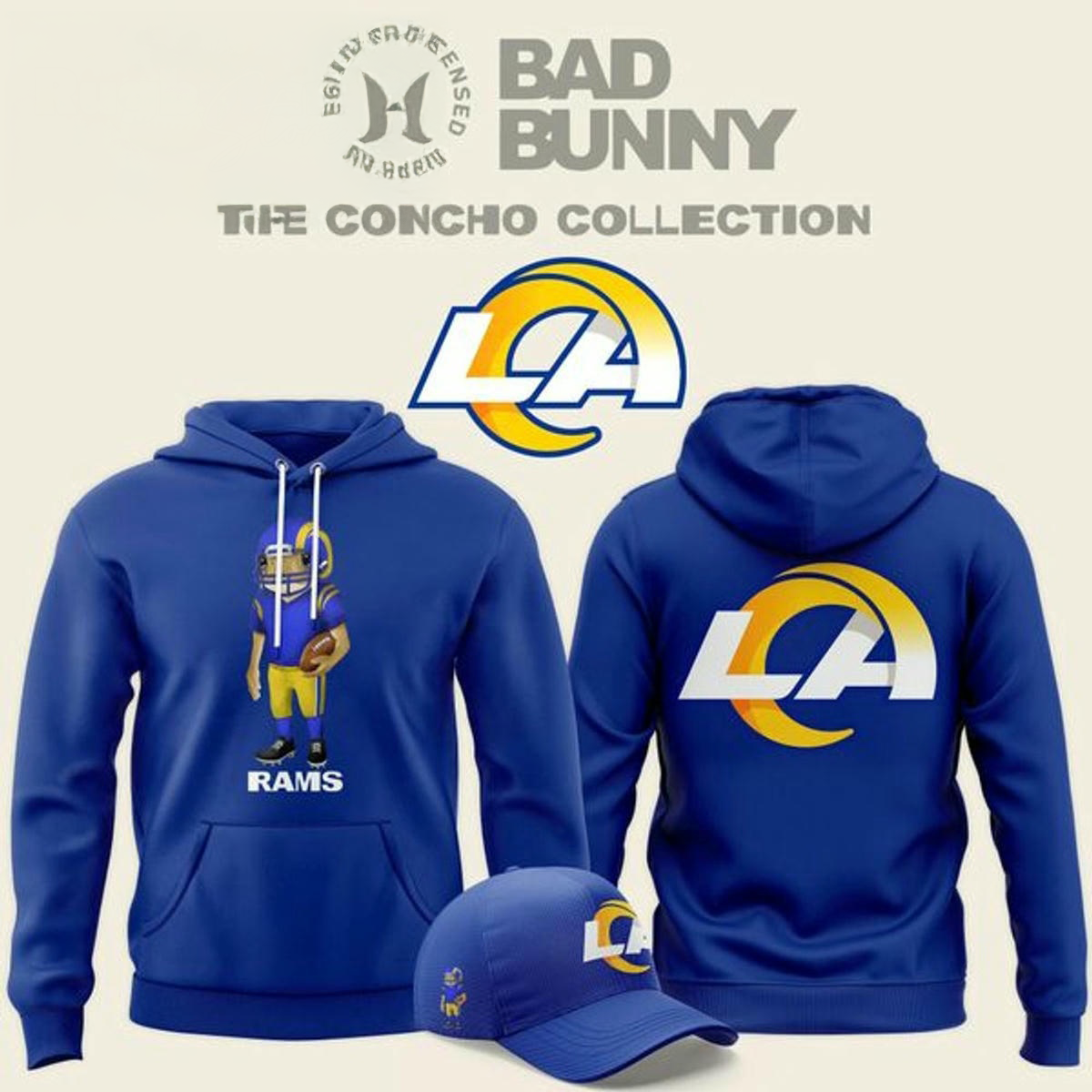 Bad Bunny X Los Angeles Rams Concho Hoodie
