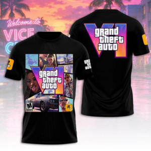 Grand Theft Auto Vi 2026 Limited Gaming Graphic T-Shirt Exclusive Fan Edition