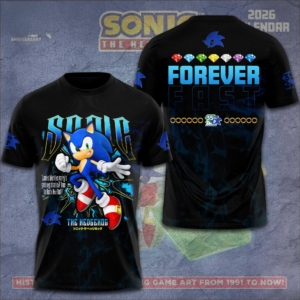 Sonic The Hedgehog 35Th Anniversary Forever Fast Limited Fan Merchandise Shirt