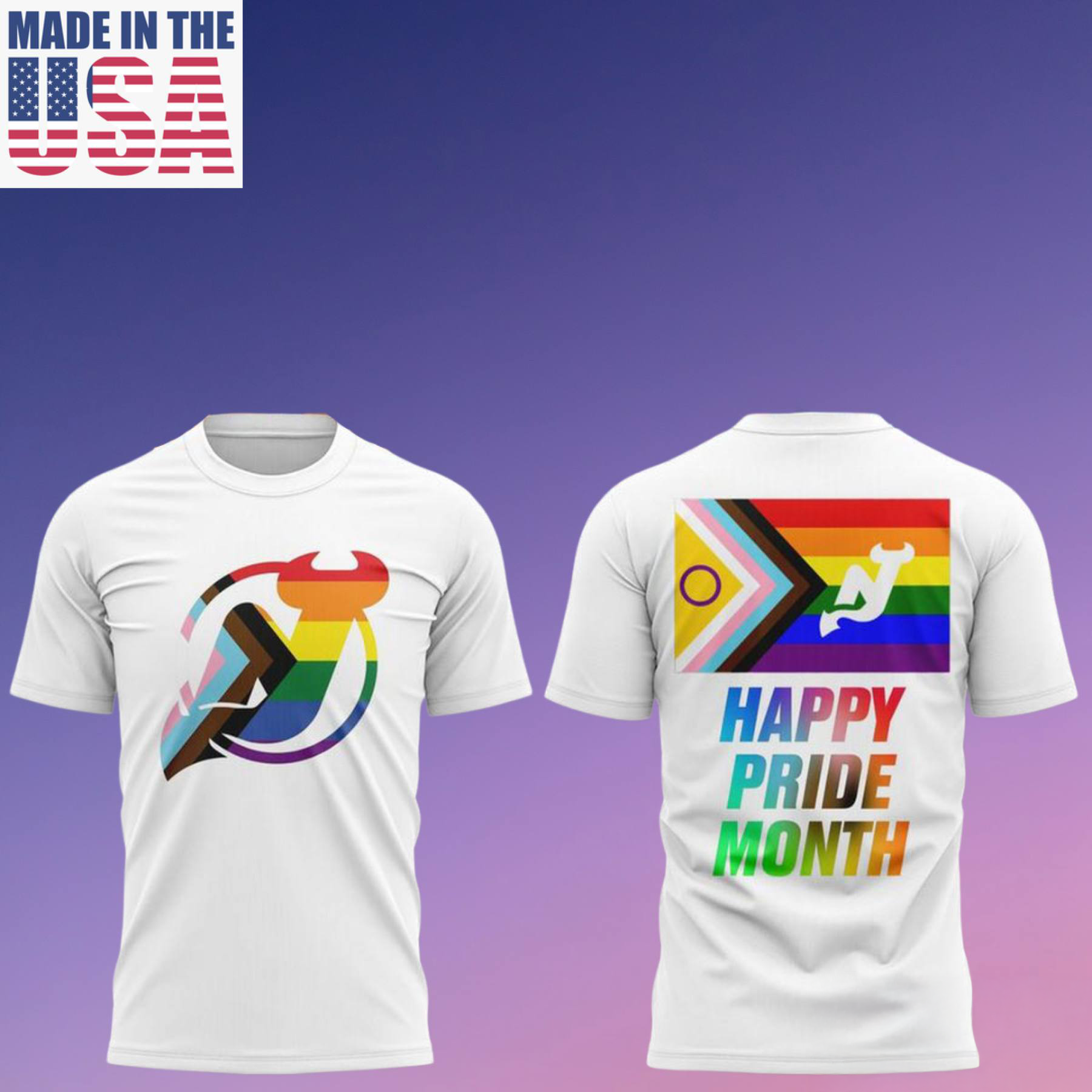 New Jersey Devils Happy Pride Month 2026 Fan T-Shirt Collection