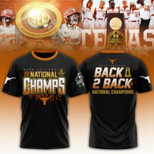 Texas Longhorns Softball 2026 Womens College World Series Champions T-Shirt