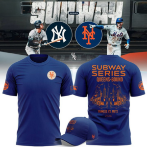 Yankees Mets Bronx Bound Subway Series Graphic T-Shirt