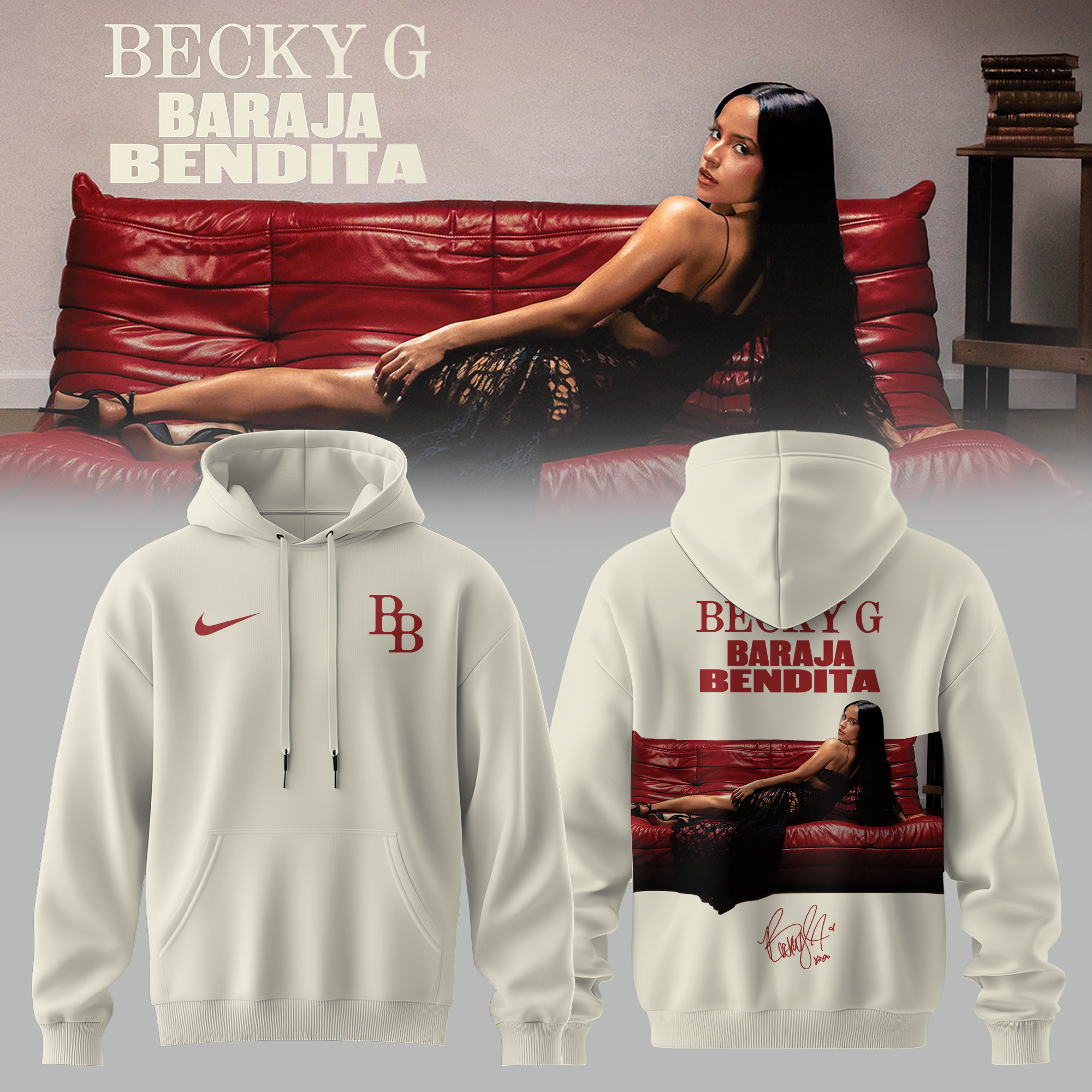 Becky G Baraja Bendita Signature Collector Hoodie Official Fan Merchandise