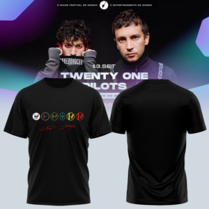 Twenty One Pilots 2026 Shows Signature Limited Edition T-Shirt Official Tour Apparel