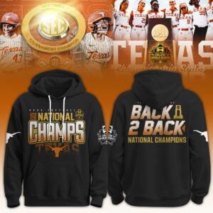 Texas Longhorns Softball 2026 Womens College World Series Champions Hoodie