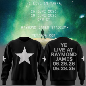 Ye Live Concert Tour Raymond James Stadium Tampa 2026 Sweatshirt Collection