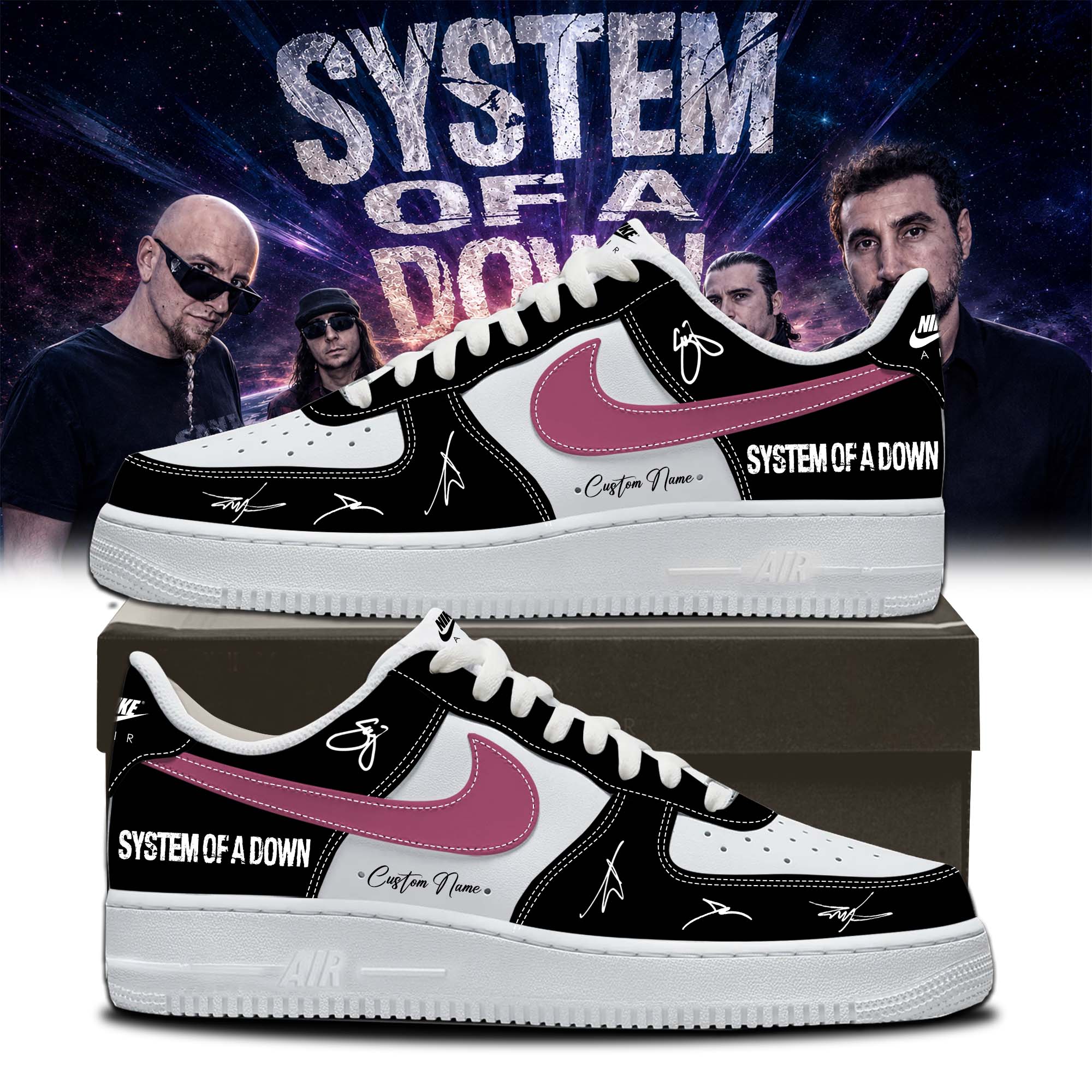 System Of A Down Europe Uk Stadium Tour 2026 Official Tour Signature Sneakers