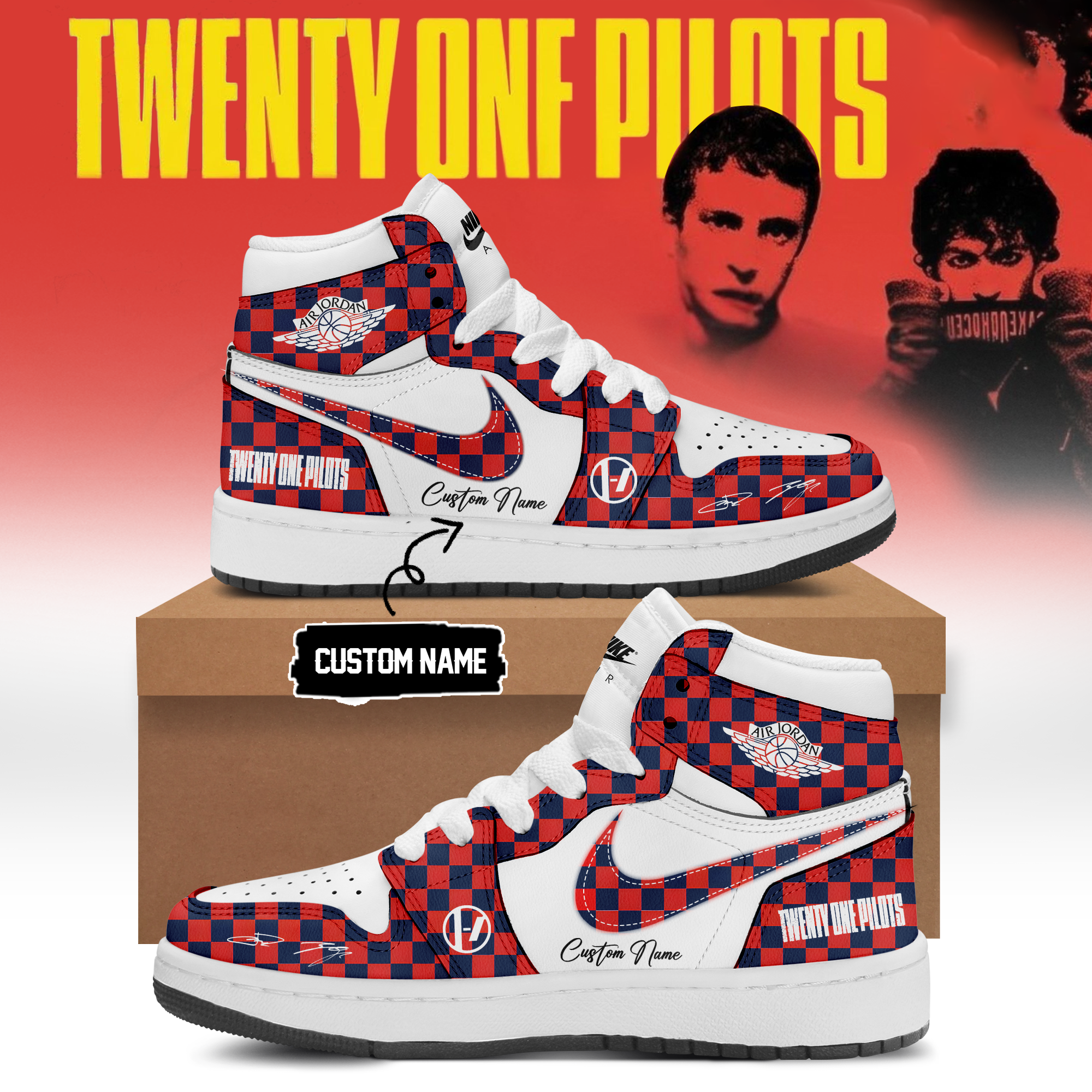 Twenty One Pilots 2026 Shows Signature Concert Sneakers Premium Fan Merchandise