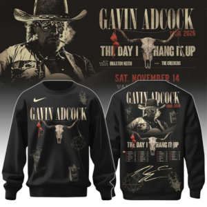 Gavin Adcock Steer Skull Distressed Fleece Premium Sweatshirt Collection