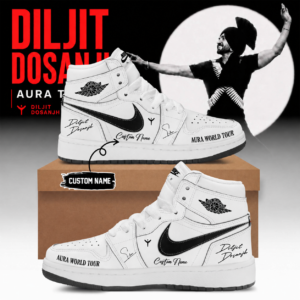 Diljit Dosanjh Aura World Tour 2026 Premium Concert Sneakers Merchandise
