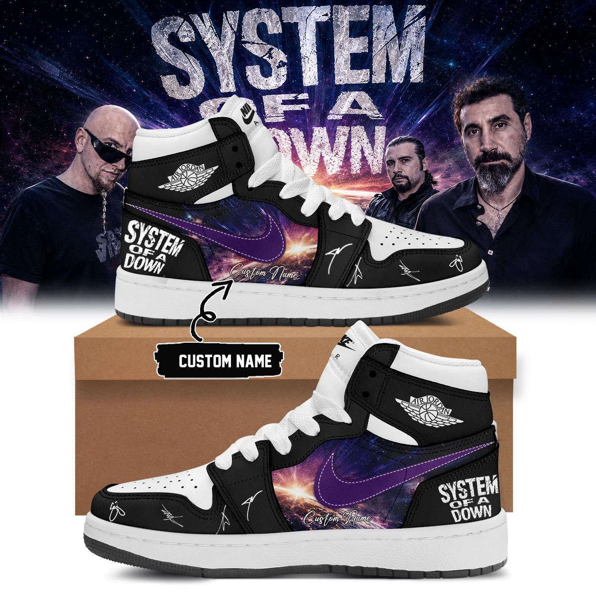 System Of A Down Europe Uk Stadium Tour 2026 Signature Limited Sneakers Fan Collection
