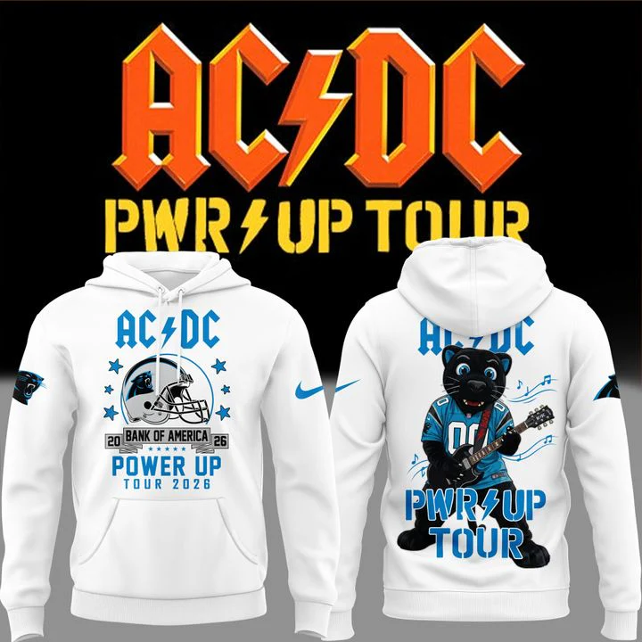 Acdc X Carolina Panthers Power Up Tour 2026 Limited Edition Pullover Hoodie