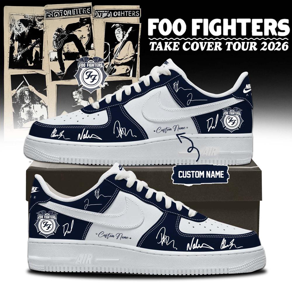 Foo Fighters Take Cover Tour 2026 Signature Air Force 1 Sneaker Collection