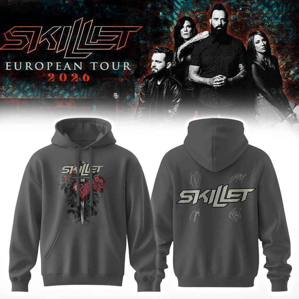 Skillet European Tour 2026 Signature Hoodie Collector Collection