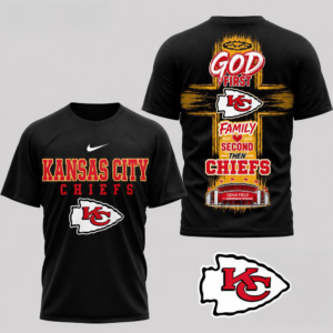 Kansas City Chiefs Nfl Faith Family Team Pride 3D Football Shirt Christian Fan Collection Sports Apparel Gift