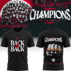 Stade Toulousain Rugby Back To Back Champions Premium T-Shirt Gift