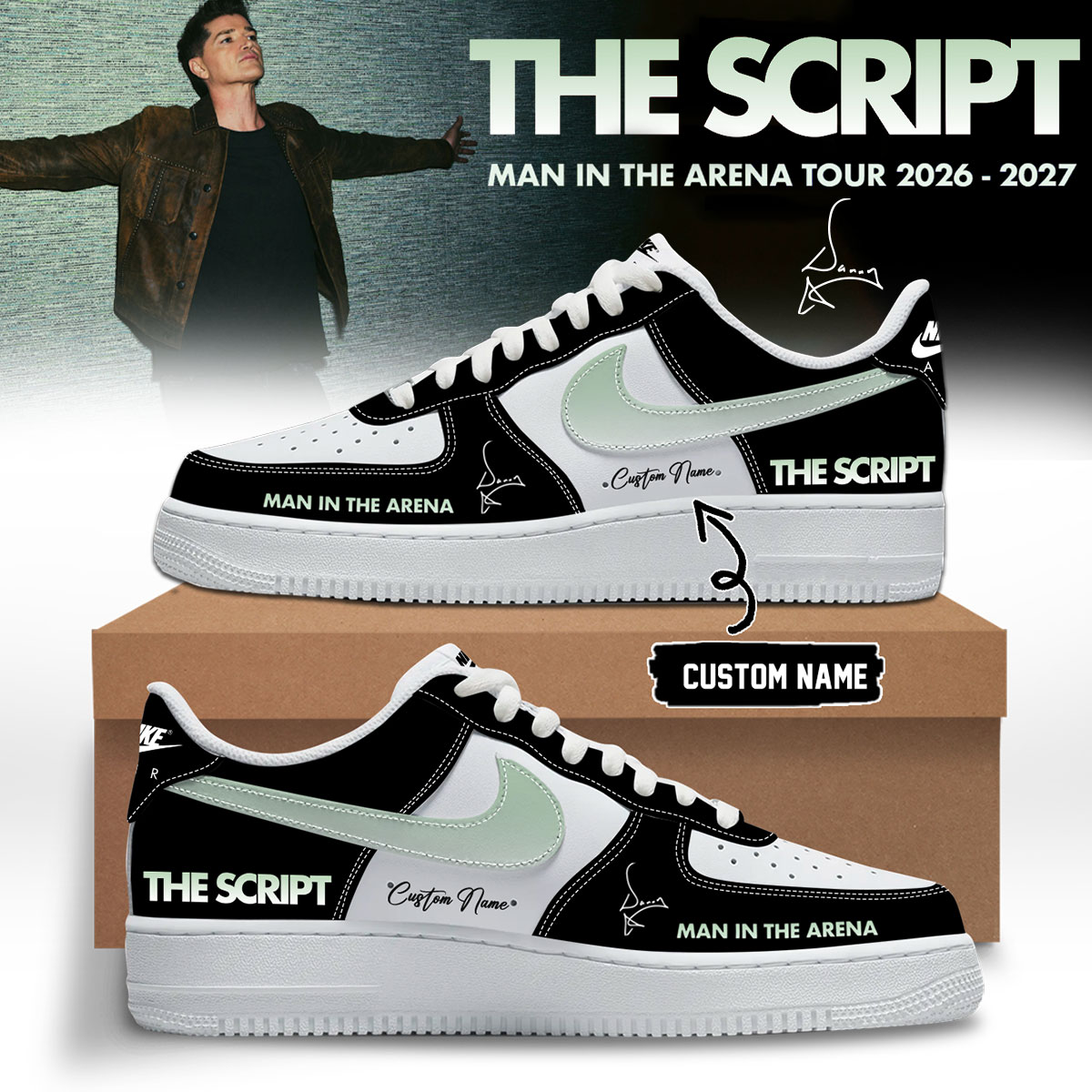The Script Man In The Arena Tour 2026 2027 Exclusive Signature Sneakers Fan Collection