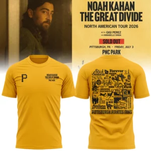 Pittsburgh Pirates X Noah Kahan 2026 Yellow Limited Fan Apparel Collection