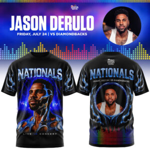 Jason Derulo X Washington Nationals Summer Concert Series T-Shirt Fan Collection