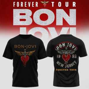 Bon Jovi Forever Tour Live Music Graphic T-Shirt