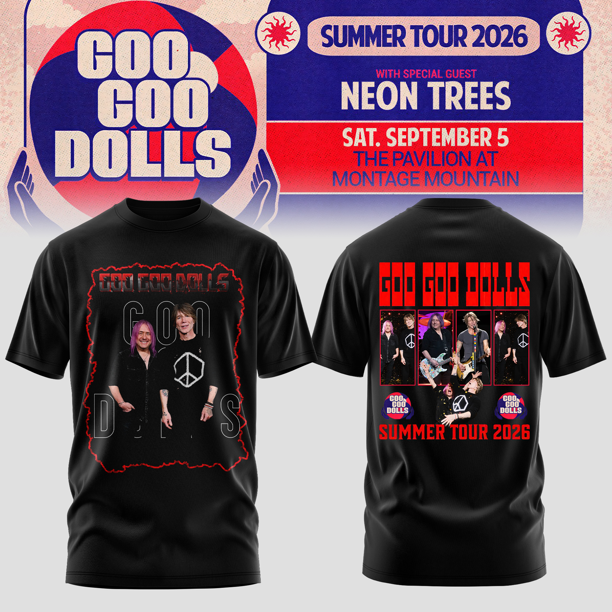 Goo Goo Dolls Live Show Graphic T-Shirt